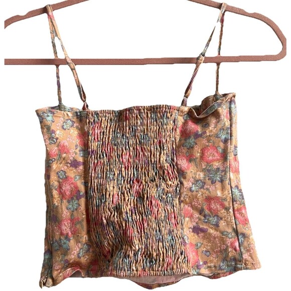 ASTR The Label Brixley Floral Underwire Bustier Corset Caramel Multi Floral S - Picture 4 of 7